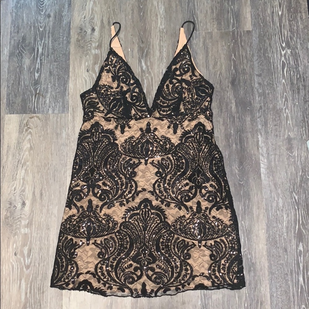 NWT Free People Night Shimmer Mini Dress
